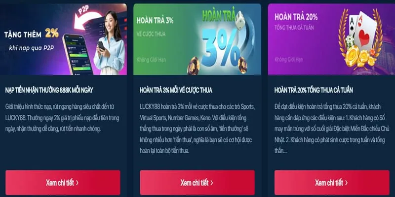 Thưởng chào mừng casino